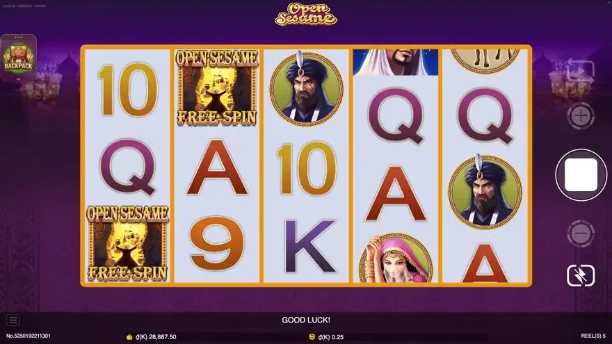 Ảnh màn hình gameplay game Open Sesame (slot JDB) chơi tại LC79