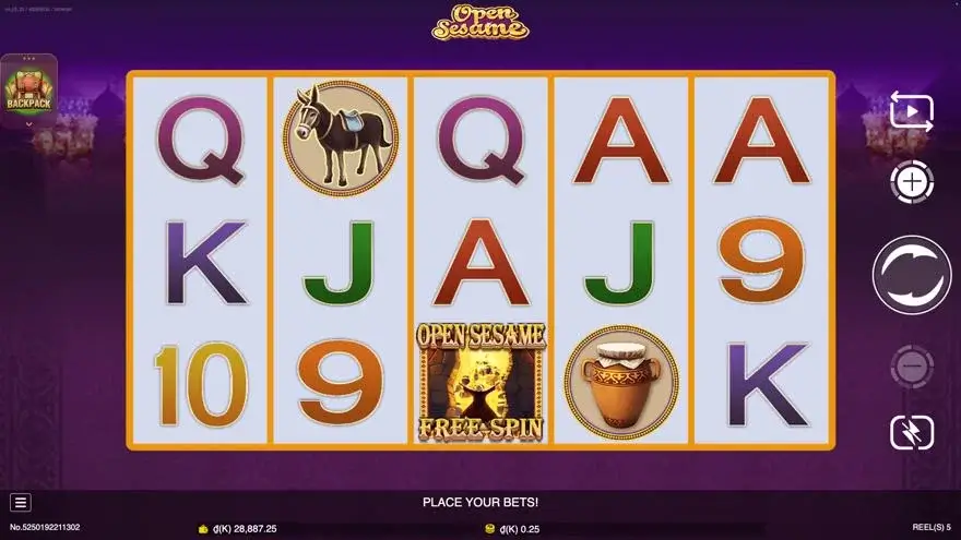 Ảnh bảng biểu tượng & tính năng game Open Sesame (slot JDB) chơi tại LC79