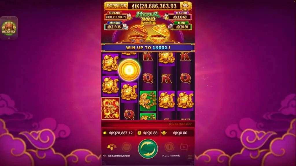 Ảnh giao diện chính game trải nghiệm dragon soar - hyper wild lc79 (slot) chơi tại LC79