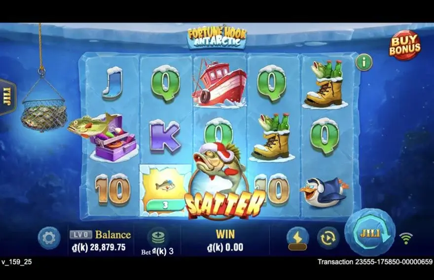 Ảnh bảng biểu tượng & tính năng game trải nghiệm fortune hook antarctic lc79 (slot) chơi tại LC79
