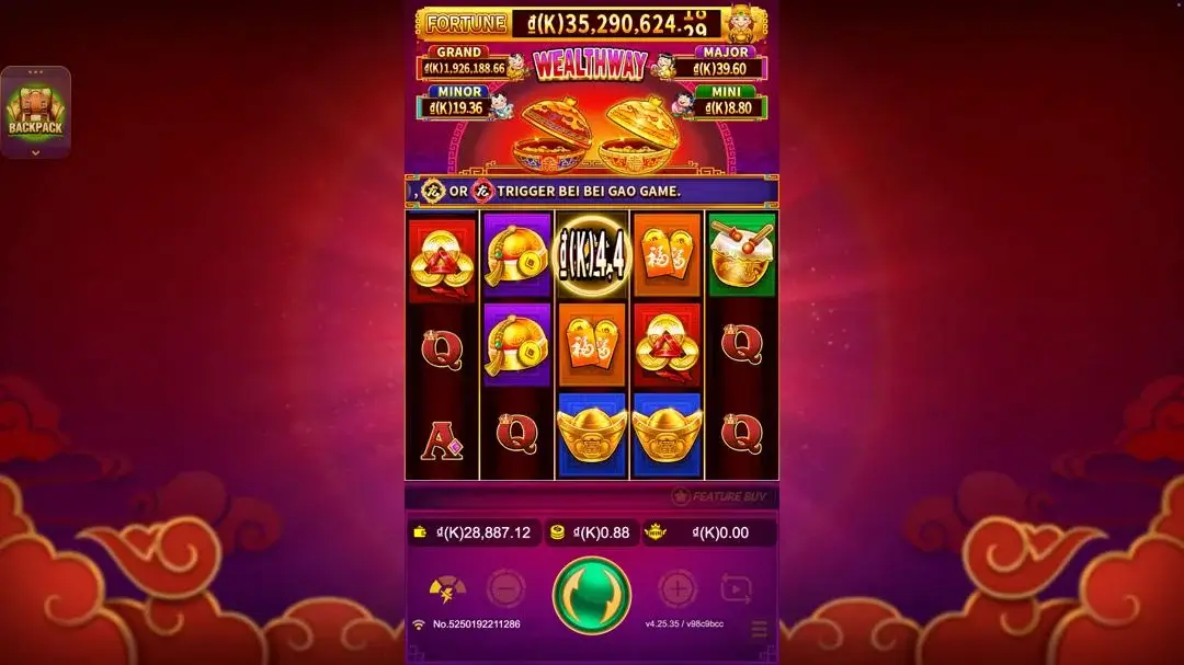 Ảnh giao diện chính game trải nghiệm wealthway lc79 (slot) chơi tại LC79
