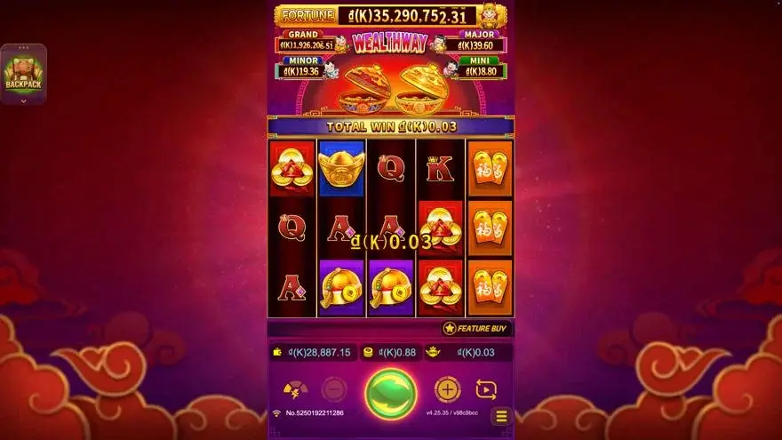 Ảnh màn hình gameplay game trải nghiệm wealthway lc79 (slot) chơi tại LC79