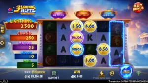 Ảnh giao diện chính game 3 Lightning Blitz (slot JILI) chơi tại LC79