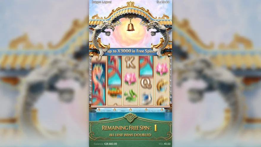 Ảnh màn hình gameplay game Dragon Legend (slot PG) chơi tại LC79