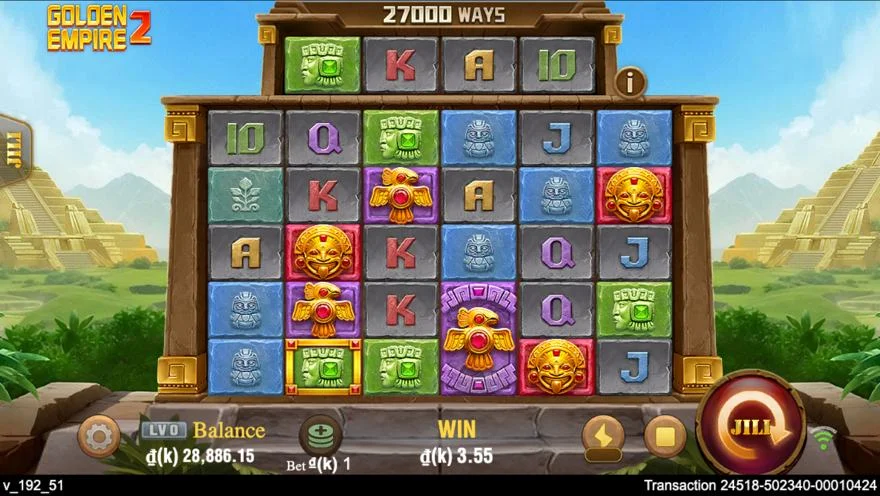Ảnh màn hình gameplay game Golden Empire 2 (slot JILI) chơi tại LC79