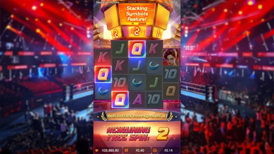 Ảnh màn hình gameplay game Knockout Riches (slot PG) chơi tại LC79