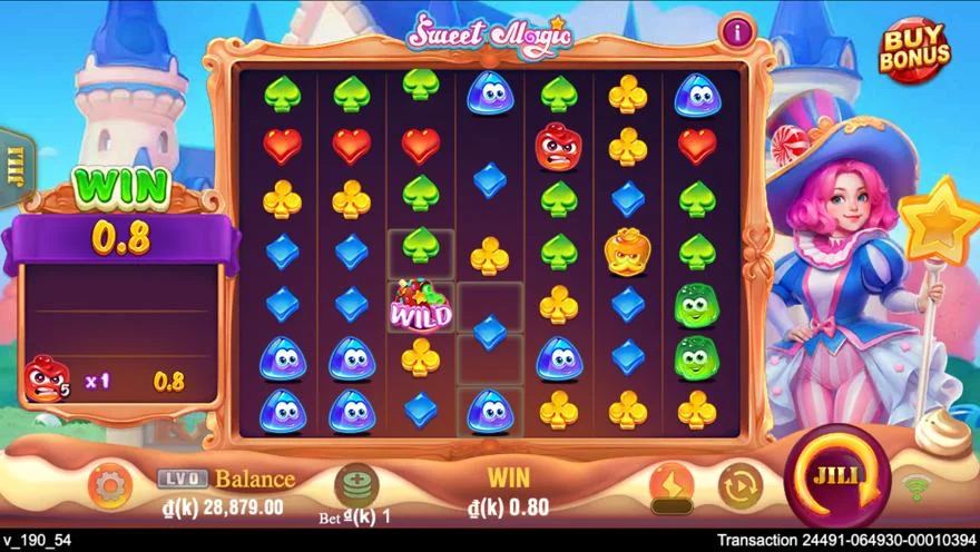 Ảnh bảng biểu tượng & tính năng game Sweet Magic (slot JILI) chơi tại LC79
